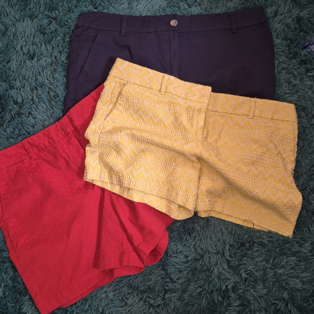 Lot of 3 LOFT classic Sz14 Shorts